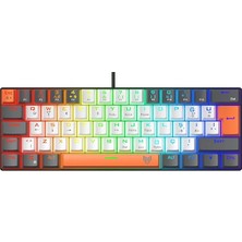 MSP Striker Rgb Mekanik Gaming Oyuncu Klavyesi Red Switch Q Tr Mix Renk