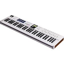 MSP – Keylab Essential 61 Mk3 | Müzik Prodüksiyonu Için Mıdı Kontrolcü, Kapsamlı Yazılım Paketi, 61-Tuş, 9 Encoder, 9 Fader, 1 Modülasyon Tekerleği, 1 Pitch Bend Tekerleği, 8 Pad - Beyaz
