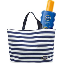MSP Sun Spf 50+ Koruma & Nem Nemlendirici Güneş Kremi Sprey 200 ml + Plaj Çantası
