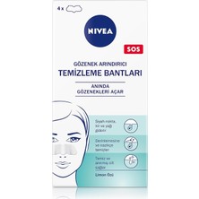 MSP Siyah Nokta Temizleyici Burun T-Bant, Gözenek Arındırıcı, Derinlemesine Temizlik, Limon Özü, 4 Adet