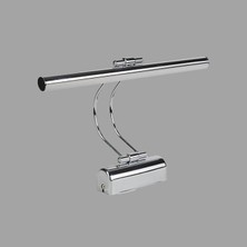 MSP cm Elektrikli 4000K Soft Beyaz Enerji Tasarruflu Flüt LED Aplik Banyo Tablo Çalışma Masası Duvar Sanat Eseri Ayna Dekoratif ve Modern Aydınlatma Gümüş (Krom) Renk (Gümüş)