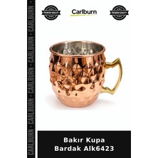 Carlburn Özel Üretim El Yapımı Geleneksel Sunum Mutfak Şık Bakır Kupa Bardak ALK6423