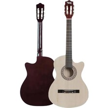 MSP CG-395NT Natural Renk Kesik Klasik Gitar 4/4 Yetişkin Boy Sap Ayarlı Full Set