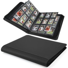 MSP Binder,toploader Hard Cases, 9-Pocket Pages Sleeves Hold Up 288 Cards.toploader Card Binder With Sleeves For “3×4” Rigid，card Holder(Black)