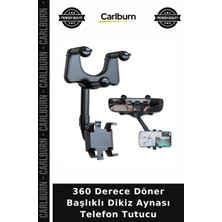 Carlburn Özel Üretim Araç Içi Oto Aksesuar Dikiz Aynası Telefon Tutucu - 360 Derece Döner Başlıklı