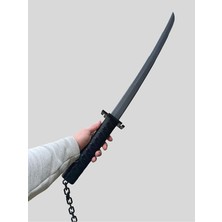 MSP Katana Katlanabilir Kılıç Bleach Siyah-Gri 100CM Sert Plastik, 534243321132