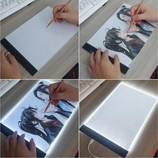 MSP LED Işıklı Çizim Kopyalama Çizim Yansıtma Çizim Tahtası Grafik Tahtası Çizim Tableti Beyaz
