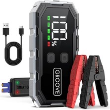 MSP F11 15800MAH 2000A Tepe Akımı Akü Takviye Cihazı Taşınabilir Jump Starter (Powerbank+Led Lamba+Lcd Ekran) Benzinli ve Dizel Araçlar Için
