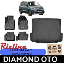 MSP Citroen Berlingo Van 3D Havuzlu Paspas ve Bagaj Havuzu 2019-2020-2021-2022-2023-2024-2025-2026 ile Uyumlu