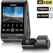 MSP A229 Pro Tele 2 Kanallı Ön+Telefoto 4k+2k Hdr Sony Starvıs 2 Sensör Gps'li Araç Kamerası
