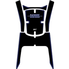 MSP Kompozit Yamaha Nmax 125/155 2025 Uyumlu Tank Pad Mavi