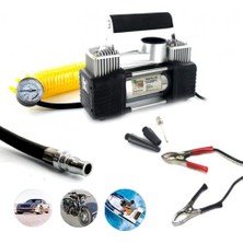 MSP Lastik Hava Şişirme Kompresörü, Çift Piston, 30 Amper, 12V