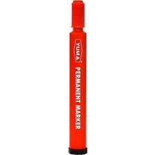 MSP Koli Kalemi, Alkol Bazlı Mürekkep, 3 mm Yuvarlak Uçlu, Permanent Marker, Tüm Yüzeyler Için, Suya Dayanıklı, Hızlı Kuruyan, Endüstriyel Kalem (Kırmızı, Adet, 12)