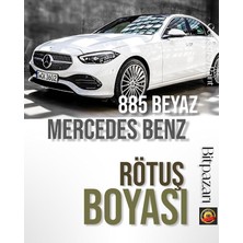 MSP Market Mercedes Benz 885 Opalithweiß Beyaz Rötuş Boyası, 20 Ml, Fırçalı Şişe
