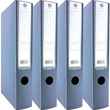 MSP Sert Plastik Arşiv Kutusu 24X32X6 cm 4 Adet (Gri)