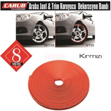 MSP Jant Fitili Lastik Jant Trim Bandı 8 Metre Kırmızı