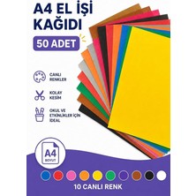 MSP Adet A4 Elişi Kağıdı Karışık Renk