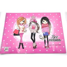 MSP 25 * 35 15 Yp. Spiralli Best Friends Resim Defteri