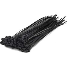 MSP Kablo Bağı Seti, 100 Adet, Naylon ve Plastik, Cırt Cırtlı, Siyah, Organizasyon Için Ideal (4.8X200)
