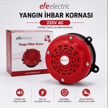 MSP Electric 220V Yangın Ihbar Kornası | Güçlü Sesli Alarm Sireni | Yangın Alarm Sistemi