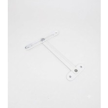 MSP Pvc ve Alüminyum Pencere Vasistas Makası 13CM - Günvenli Havalandırma Makası Standart, Beyaz, 2