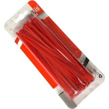 MSP Kırmızı Cırt Kelepçe Kablo Bağı Seti | 100MM x 2.5mm | 100 Adet, Pratik ve Dayanıklı Kablo Düzenleyici