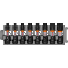 MSP Pro Impact T10-T40 8'li Delikli Torx Bits Uç Seti 2608521U56