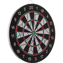 MSP Flocked Dart Seti 45 cm (18 Inç) Büyük Boy + 6 Dart Oku (18 Gr) Hedef Tahtası