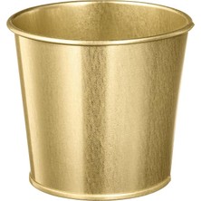 MSP Daıdaı Galvanizli Çelik Saksı - Gold Pirinç Rengi - 9 cm