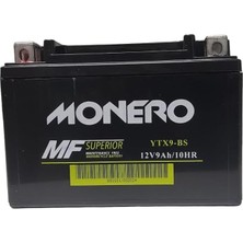 MSP 9AH 12V Monero Alçak Motosiklet Aküsü
