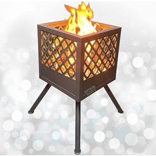 MSP Ateş Çukuru Bahçe Şöminesi 60 Litre Geniş Hacim Bahçe Sobası Fire Pit Mangal
