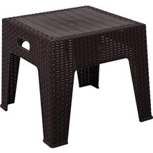 MSP Elit Rattan Sehpa Kahverengi