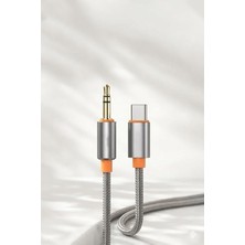 MSP 3.5mm Aux To Type-C,lighting ile Uyumlu Kablolar (1metre, 2 Metre) (Type-C 1 Metre)