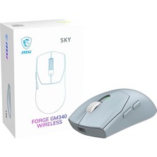 MSP Gg Forge GM340 W Sky Gamıng Mouse Max 12000 Dpı 57GR Kablosuz Optık Sensor Oyuncu Faresı