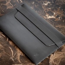MSP Deri Macbook Kılıfı, Macbook Pro Kılıfı, Macbook Air Kılıfı, Hakiki Deri Laptop Kılıfı, Appe Macbook 13 (Siyah)