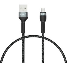 MSP Shira Serisi Micro USB Kablo 30CM Siyah