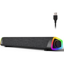 MSP Rgb Işıklı Vers.5.3 Bluetooth Masaüstü Hoparlör Tv Bilgisayar Soundbar Ses Sistemi Speaker Hoparlör