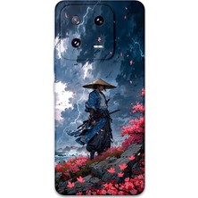 MSP Xiaomi Mi 13 ile Uyumlu Samuray Desenli Telefon Kılıfı + Ekran Koruyucu - 5825