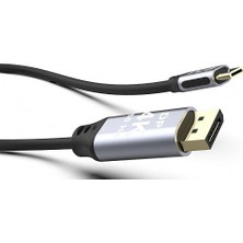 MSP ITCD-02TX USB Type C 3.0 To Displayport 4K 2 Metre Kablo 4K Hd 3840 2160 60Hz Çözünürlükte Görüntü Aktarımı Type C Giriş Displayport Çıkış Altın Uçlar