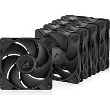 MSP P14 Pro Pst, 5'li Paket - Güçlü Premium Fan, Y-Kablo Ayırıcılı 140 mm Pwm Fan, 400-2500 Rpm, 0 Rpm <% 5 Pwm, Akışkan Dinamik Rulman, 4-Pin - Siyah