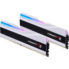 MSP Trident Z5 Rgb Serisi (Intel Xmp 3.0 ve Amd Expo) Ddr5 Ram 32GB (2X16GB) 6000MT/S CL36-36-36-96 1.35V Masaüstü Bilgisayar Belleği Udımm - Mat Beyaz (F5-6000J3636F16GX2-TZ5RW)