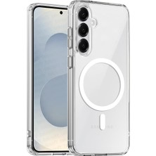 MSP Samsung Galaxy S25 Için Origin Serisi Magsafe ile Uyumlu Yükseltilmiş Lens Çerçeveli ve Metal Tuş Takımlı Ultra Güçlü Darbeye Dayanıklı Yumuşak Silikon Kılıf (Galaxy S25)
