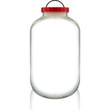 MSP cc Cam Kavanoz Kapaklı - 8 Litre Cam Turşu Kavanozu