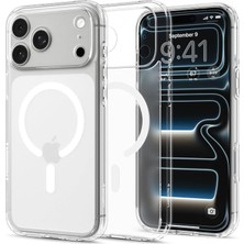 MSP iPhone 17 Pro ile Uyumlu Magsafe Kılıf Ultra Hybrid Mag Fit Frost Sararmaya Dayanıklı Mat Beyaz Şeffaf Kapak - ACS10070 (Spigen Tr Garantili)