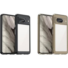 MSP Google Pixel 8 Shield Serisi Darbeye Dayanıklı Yarı Esnek Plastik Tpu Kılıf - AL8100 (Füme)