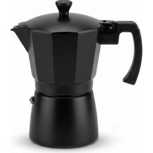 MSP Moka Pot 6 Fincanlık, 360 ml Alüminyum Espresso Demliği, Ocak Üstü Kahve Cezvesi, Kamp ve Ev Kullanımı, 10X14X20 Cm, Gümüş
