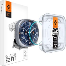 MSP Galaxy Watch Ultra (47MM) ile Uyumlu Kolay Kurulum Cam Ekran Koruyucu Glas.tr Ez Fit Hd (2 Adet) Şeffaf - AGL08349 (Spigen Tr Garantili)