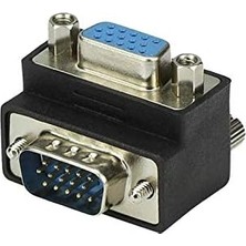 MSP 4061 VGA Dirsek 90 Derece Köşe Adaptörü Monitör Görüntü Kablo Ucu Çevirici