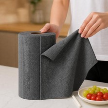 MSP Mikrofiber Pratik Temizlik Bezi, 30X30 cm Cırtlı Çok Amaçlı Mutfak Banyo Bezi 1 Rulo, 25 Adet - Asorti Renkler, Flora F272