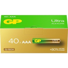 MSP Batteries G-Tech Ultra Alkalin Ince LR03 - Aaa Boy 1.5V Pil 40'lı Kutu